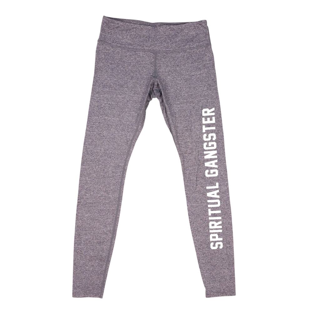 Spiritual Gangster Mid-Rise Practice Legging Gray Sz Medium